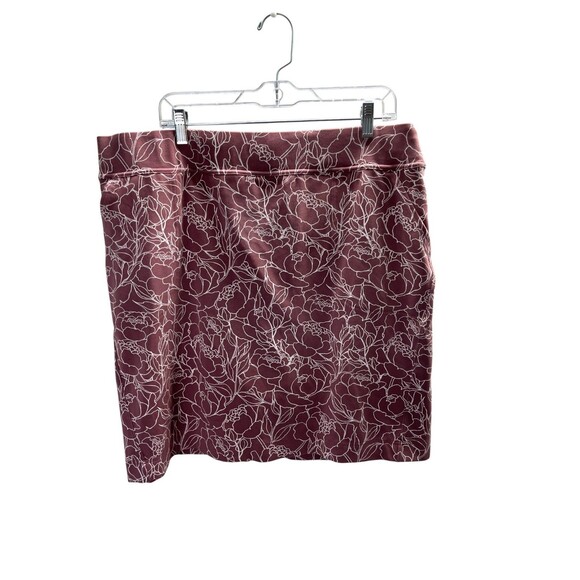 Duluth Skirt Women's Size XL Red Cotton Blend Mini Stretch - Picture 1 of 5